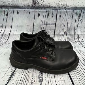 Red Wing King Toe Oxford Steel Toe Work Shoes Black Electrical Protection 10.5